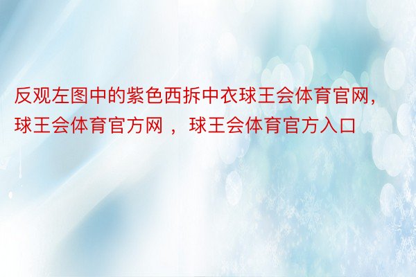 反观左图中的紫色西拆中衣球王会体育官网，球王会体育官方网 ，球王会体育官方入口